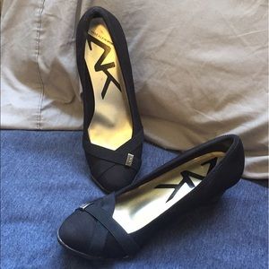 Anne Klein Black Wedges